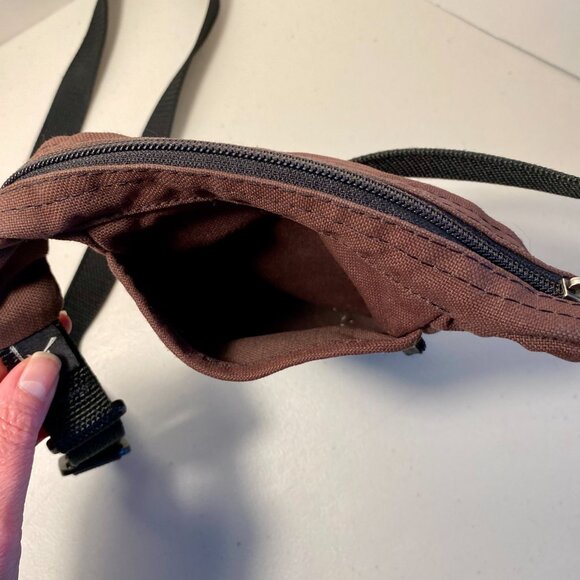 Overland Equipment Bag Crossbody Waist Pouch Brown Canvas Small Travel MadeInCA - Picture 8 of 14
